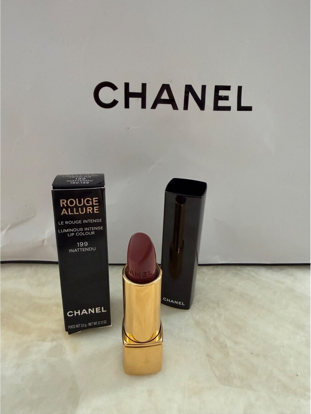 NIB Chanel Rouge Allure Lipstick 199 INATTENDU Luminous Intense Lip Colour HTF